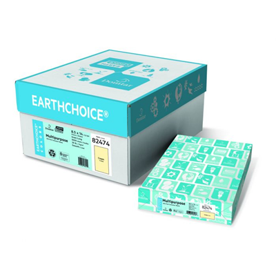 DOMTAR EARTHCHOICE COLORS 8.5 X 11 10M 20#, CANARY