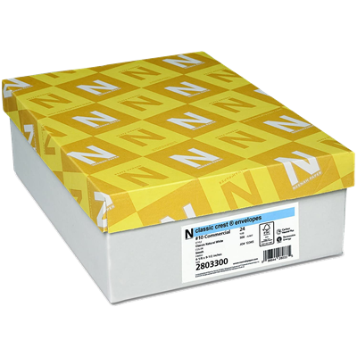 CLASSIC CREST BOND ENV. #10 - 24# SOLAR WHITE