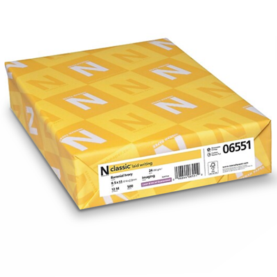 CLASSIC LAID COVER 8.5 X 11 28.76M 80# SOLAR WHITE